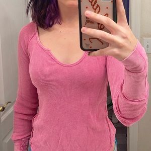 pink tight fitted top 🎀